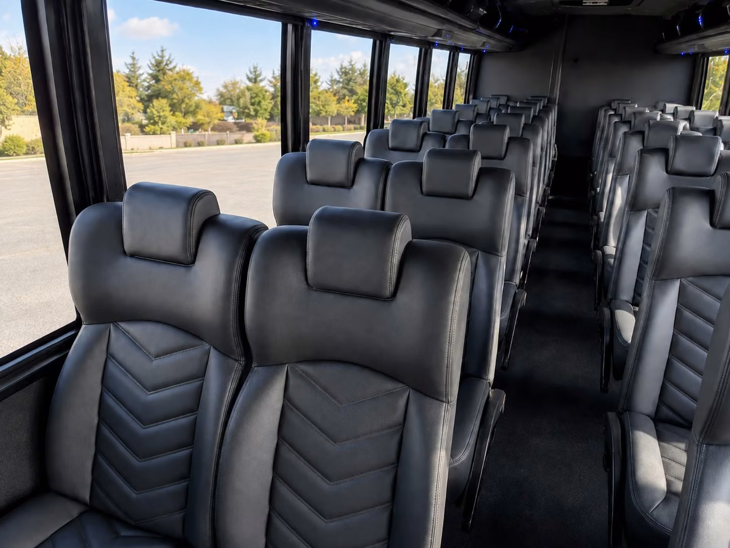 15 passenger minibus inside
