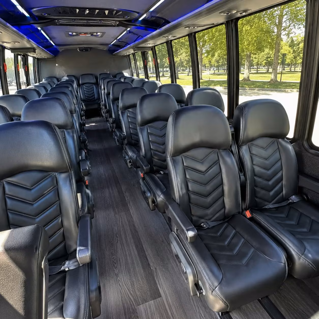 28 passenger minibus interior