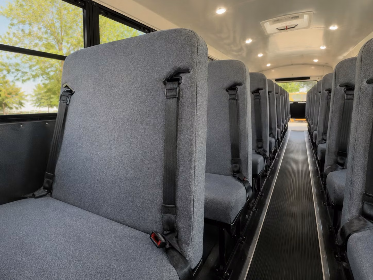 school bus inside